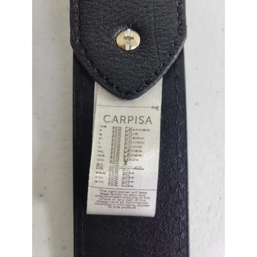 Casual‎ Belt Black Leather Classic Formal Work Career Women's Size Medium